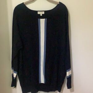 LAURA Black/White Sweater (NWOT)